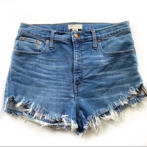 Madewell Cutoff Fringe Shorts